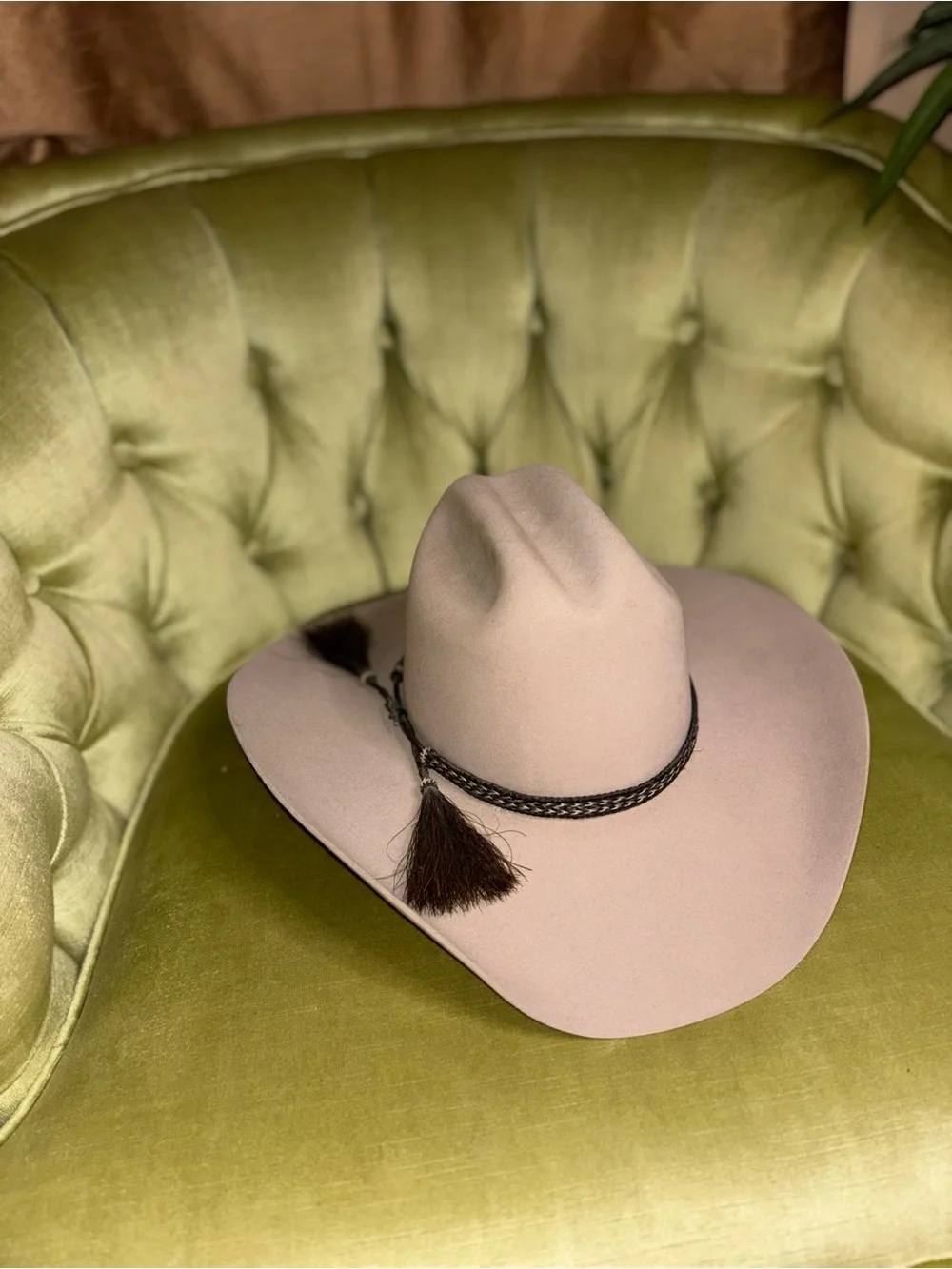Wrangler Cowboy Western Hat, Black, Beaver, 6X Quality, Size 6 3/4 - Picture 11 of 15